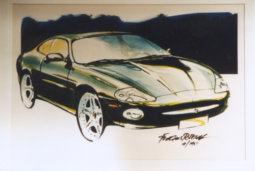 Ein Design-Entwurf des Jaguar XJR