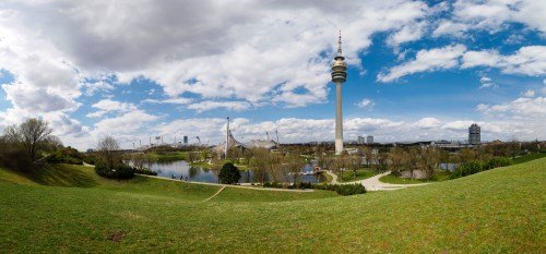 MTB CityBike Marathon München: Der Olympia Turm und das Olympia Gelände