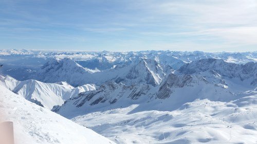 Blick über die Alpen