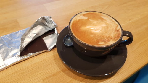 Leistungsdiagnostik bei WayToWin - hinterher gab es zur Belohnung den berühmten Kaffee von Susanne plus Schokolade