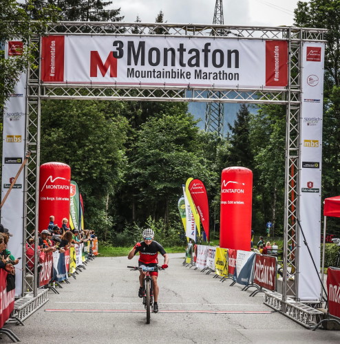 M3 Montafon Mountainbike Marathon - Alex ist im Ziel