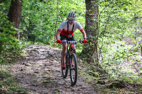 M3 Montafon MTB Marathon Schruns - Alex im letzten Trail kurz vor Schruns