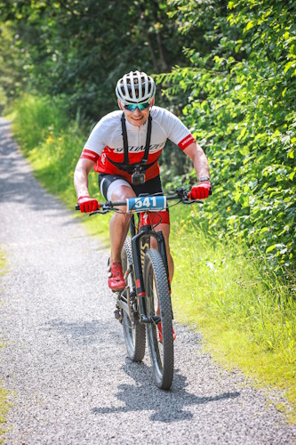 M3 Montafon MTB Marathon Schruns - Alex auf dem letzten Kilometer vor dem Ziel