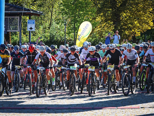 21. MTB Marathon in Pfronten - der Start ist erfolgt