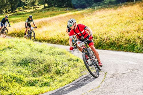 29. Ironbike Marathon Ischgl - Alex ist auf der ersten Abfahrt hochkonzentriert