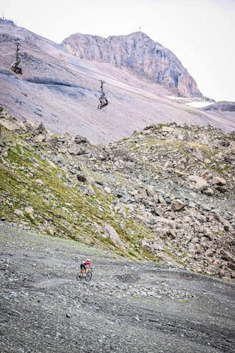 29. Ironbike Marathon Ischgl - Impressionen: auf den Bergen gab es Mondlandschaft