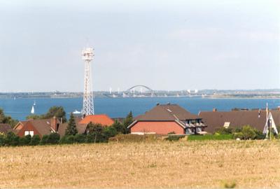 Die Fehmarnsundbrücke und die Insel Fehmarn