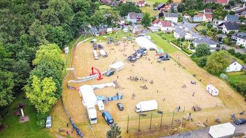 25. Franken Bike Marathon in Trieb - Impressionen: Das Zielgelände von oben