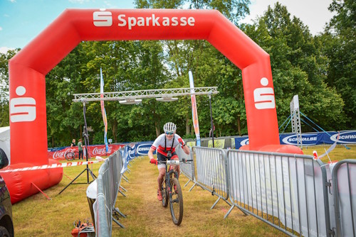 25. Franken Bike Marathon in Trieb - Alex im Ziel