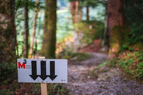 M3 Montafon MTB Marathon Schruns - Impressionen: gefährliche Streckenabschnitte waren sehr gut gekennzeichnet