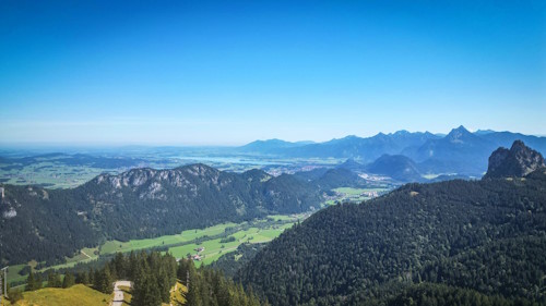 21. MTB Marathon in Pfronten - Impressionen: Blick über das Alpenvorland