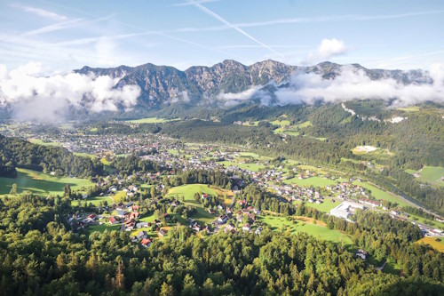 Salzkammergut Trophy in Bad Goisern - Impressionen: Bad Goisern aus der Luft