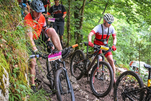 Salzkammergut Trophy in Bad Goisern - Stau auf dem Trail